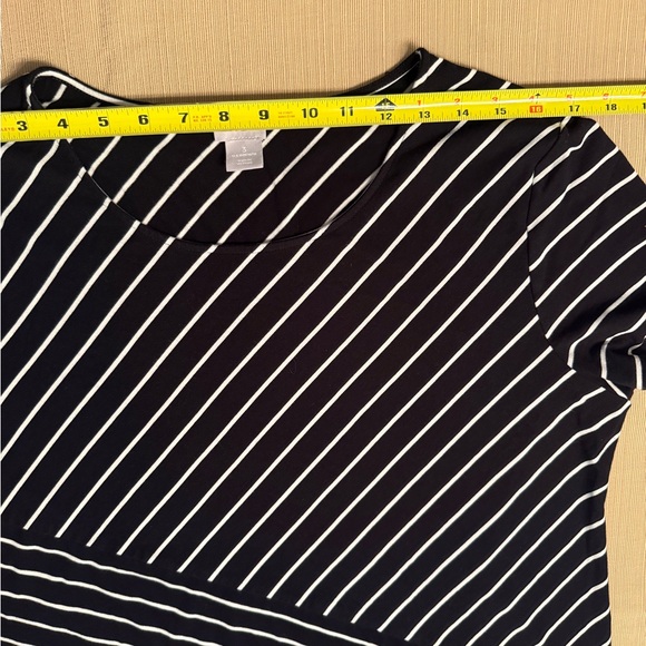 Chico’s size 3 (16/18) Women’s Black and White Striped Dress - Picture 7 of 10